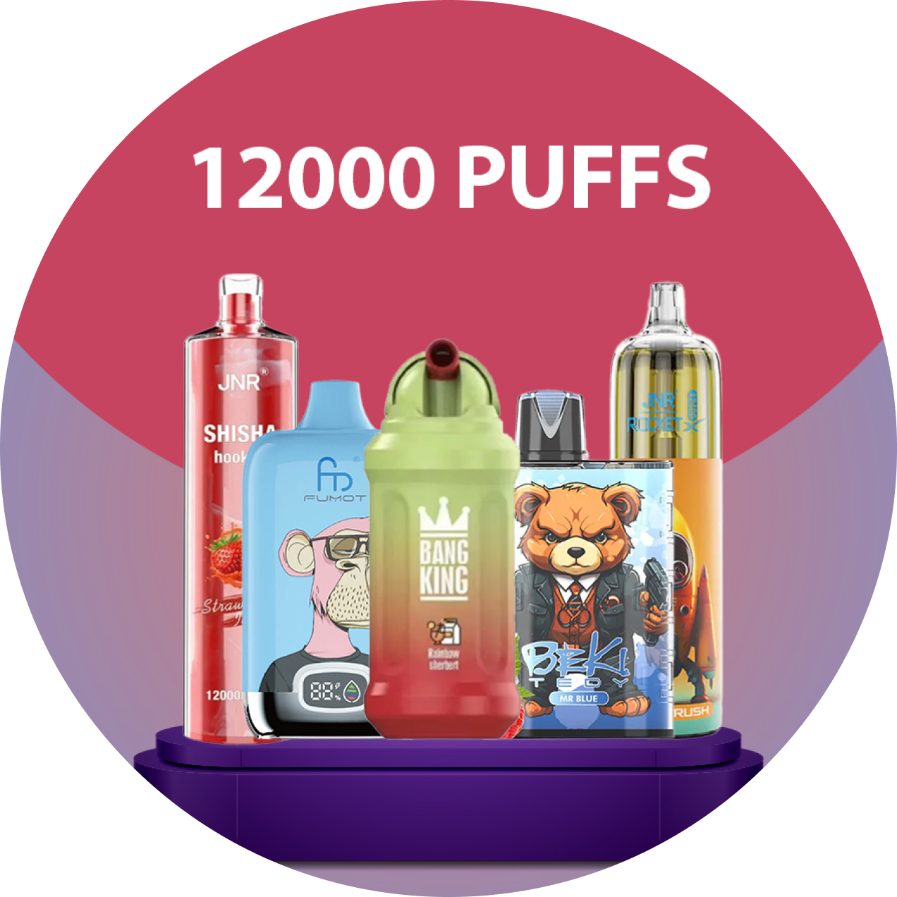 elfbar elfa kaufen FUMOT RandM Crystal 12000 Puffs | 0%-5% nicotine, LED display, bulk  disposable vape main image 0