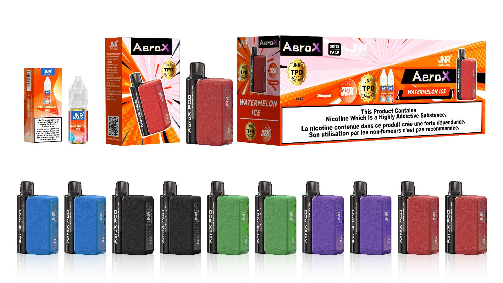 JNR Aero X 32000 puffs bar 20mg nicotine