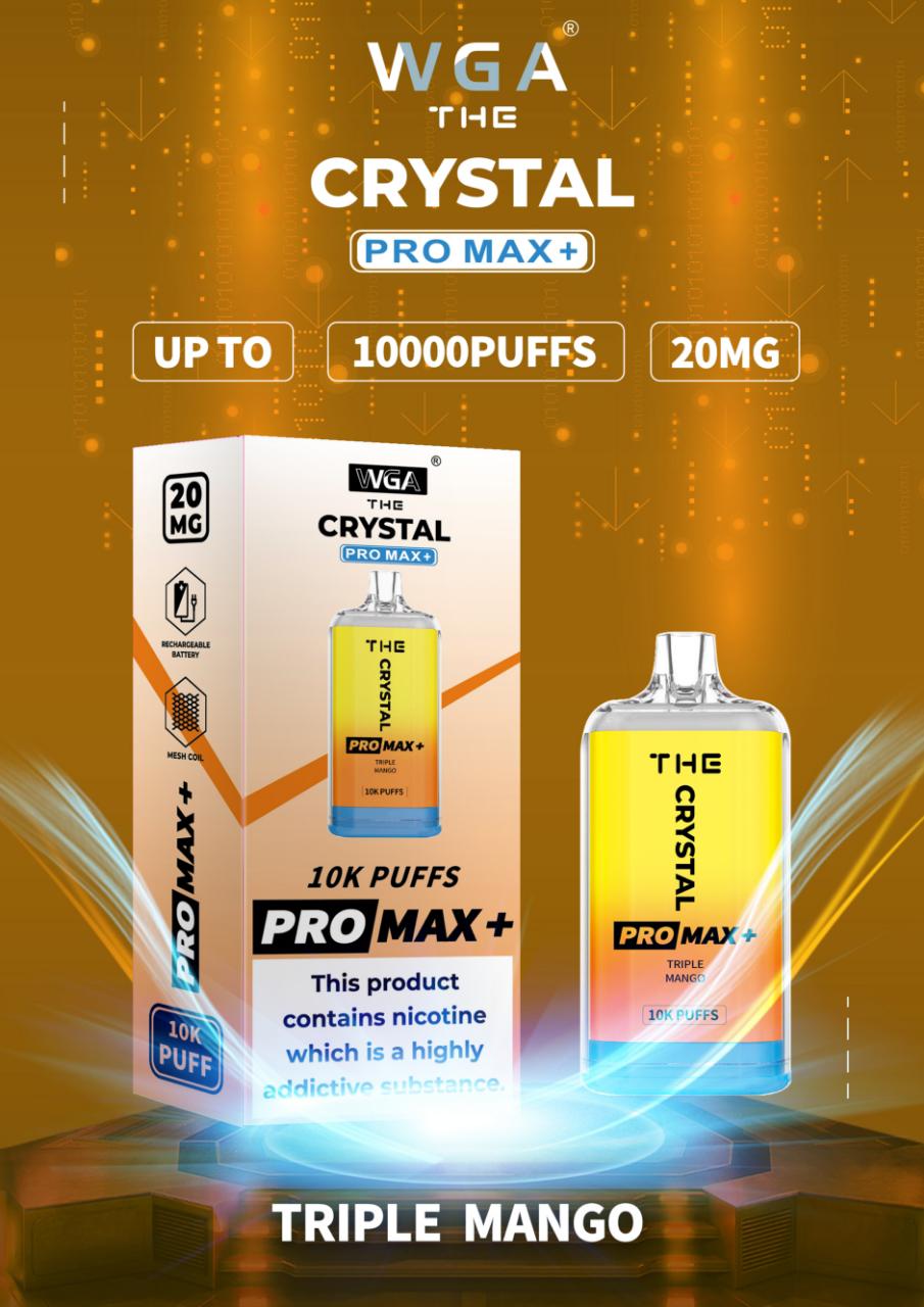 The Crystal Pro Max + 10000 Züge Einweg Vape