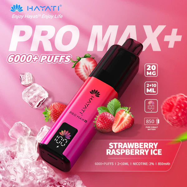 Hayat Pro Max+ 6000 Puffs Disposable Vape (Box of 10)