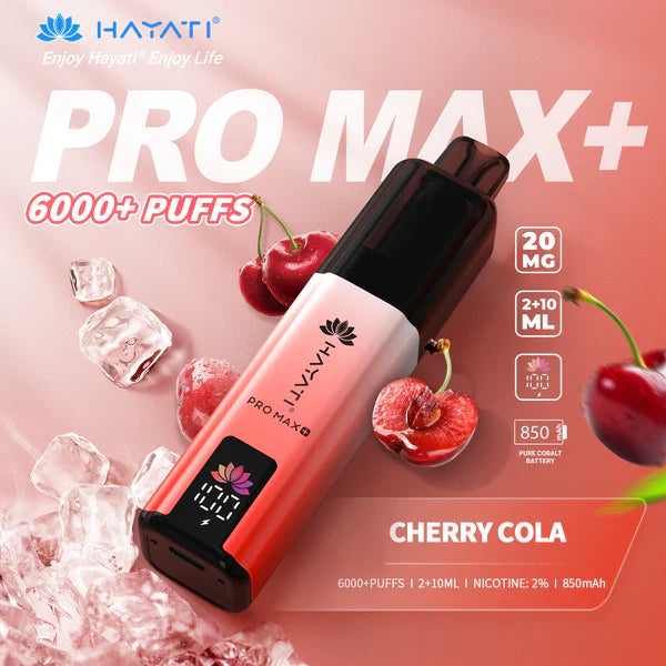 Hayat Pro Max+ 6000 Puffs Disposable Vape (Box of 10)